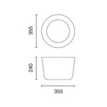 Italesse Tonic Ice Bowl Dimensions