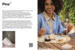 Pina Catalog per Zafferano Pina – Lampada da Tavolo Ricaricabile Portatile Nera