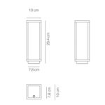 Zafferano Home Lampada Ricaricabile Misure