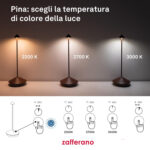 Zafferano Pina Lamp Temperature Colore