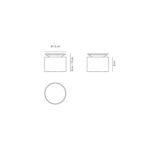 Zafferano Push Up Lamp Dimensions