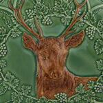 BordalloPinheiro Zuppiera Cervo Woods 3 Lt Verde Dettaglio Coperchio 65027275 Dettaglio