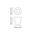 Italesse Bicchieri Kodama Vetro Tumbler Dimensions