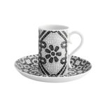 VistaAlegre Set 4 Tazzine Piattini Calcada Porcellana 21121367 2