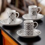 VistaAlegre Set 4 Tazzine Piattini Calcada Porcellana 21121367 Lifestyle1