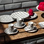 VistaAlegre Set 4 Tazzine Piattini Calcada Porcellana 21121367 Lifestyle2