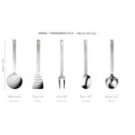 Mepra Pininfarina STILE Kitchen Set 5 Pezzi Con Gancio Dimension 10752205