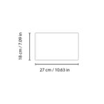 Vassoio Rettangolare Stile Mepra Pininfrarina 27cm X 18xm Dim 20044027