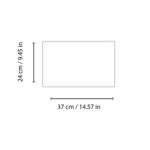 Vassoio Rettangolare Stile Mepra Pininfrarina 37cm X 24xm Dim 20044037