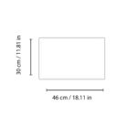 Vassoio Rettangolare Stile Mepra Pininfrarina 46cm X 30xm Dim 20044046