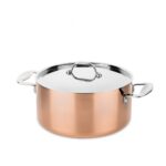 Mepra 24 cm Trimetallo Copper Tuscan Casserole with Lid