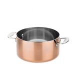 Mepra Casseruola Toscana Trimetallo Rame 24cm Due Manici
