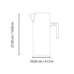 Mepra Stile Pininfarina Art461 200461 Caraffa Acqua Ristorante Delbonodesign Dimensions2